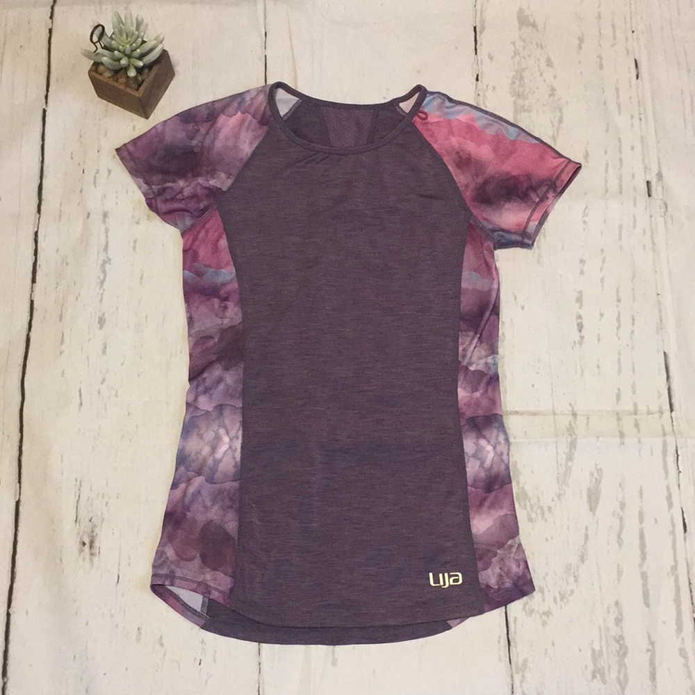 Lija Purple Watercolor Tennis Golf Athletic Top XS